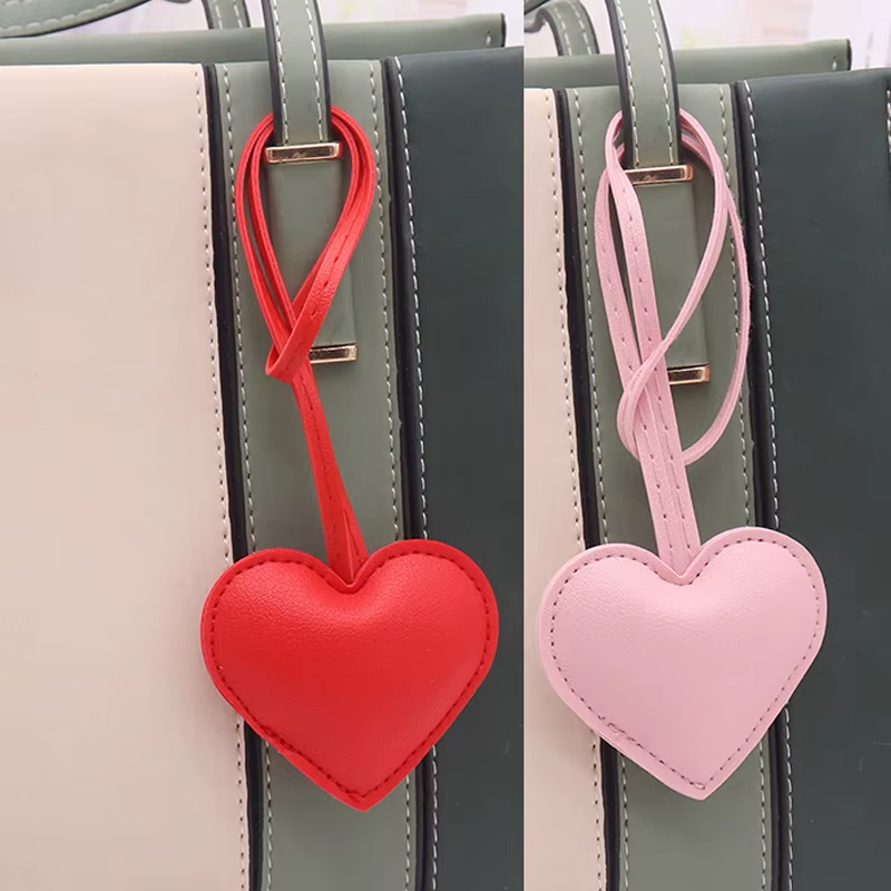 Pink Red PU Faux Leather Heart - Luxury Bags Cute 评论和价格